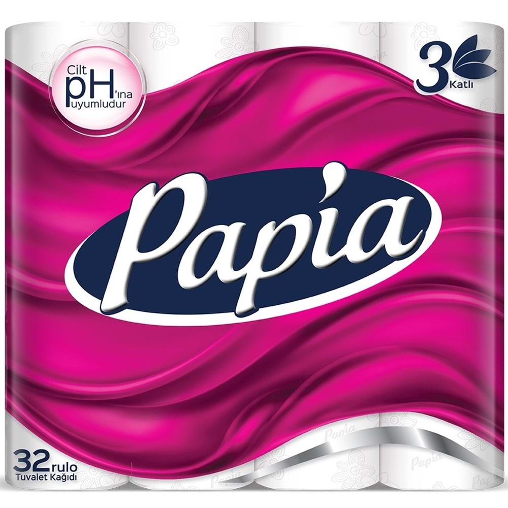 Papia Tuvalet Kağıdı (3 Katlı) 32 Li Pk + 12 Li Paket Kağıt Havlu Klasik (3 Katlı)