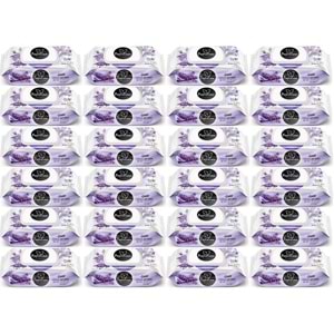 Papilion Islak Havlu Mendil 100 Yaprak Lavanta (24 Lü Set) 2400 Yaprak