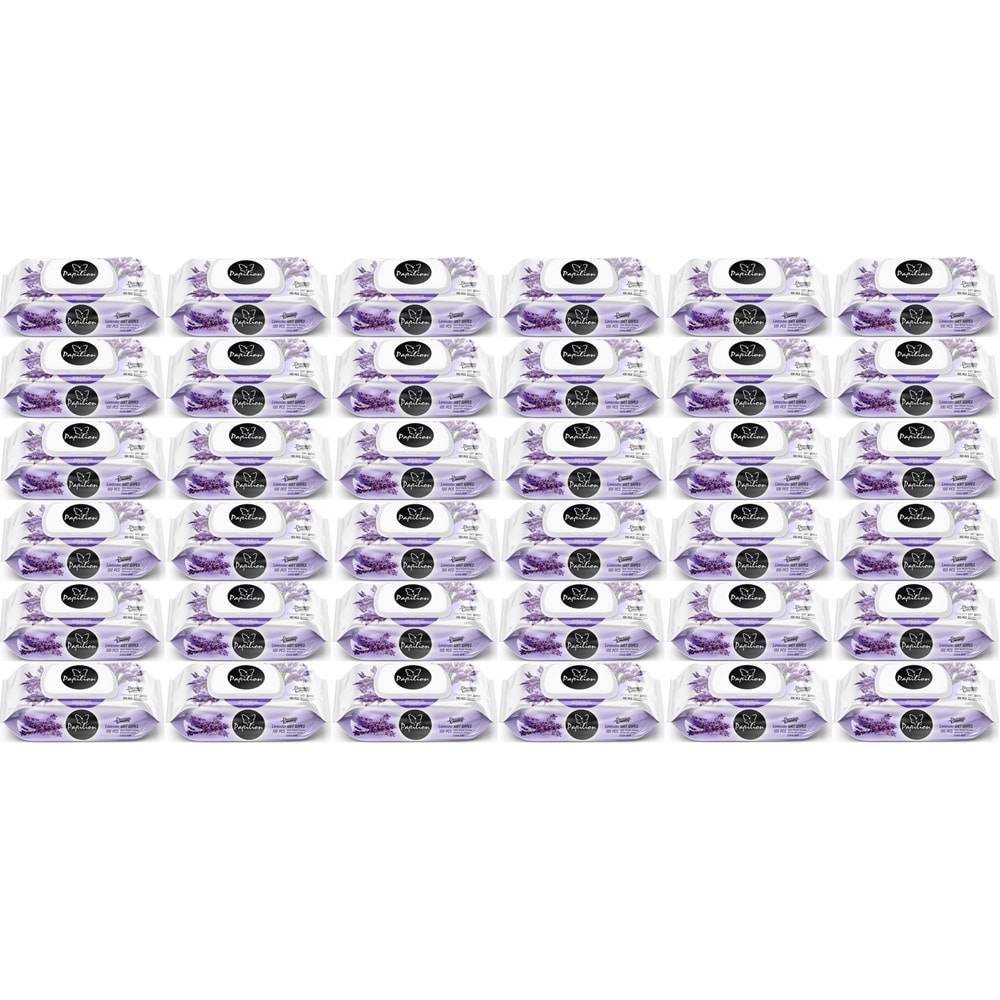 Papilion Islak Havlu Mendil 100 Yaprak Lavanta (36 Lı Set) 3600 Yaprak