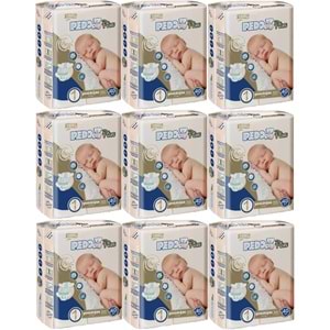 Pedo Plus Bebek Bezi 1 Beden 2-5 KG Yeni Doğan 360 Adet Jumbo Ekstra Pk