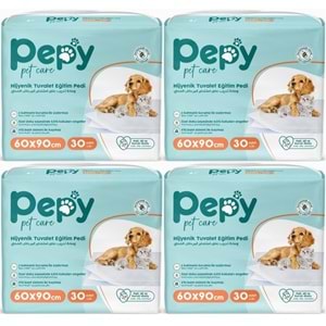Pepy Evcil Hayvan Tuvalet Eğitim Pedi 60*90CM 120 Adet (4PK*30)