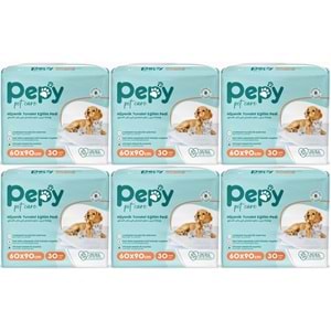 Pepy Evcil Hayvan Tuvalet Eğitim Pedi 60*90CM 180 Adet (6PK*30)