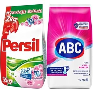 Persil Matik Toz Çamaşır Deterjanı 7KG Gülün Büyüsü (46 Yıkama) + 10KG Canlı/Renkler