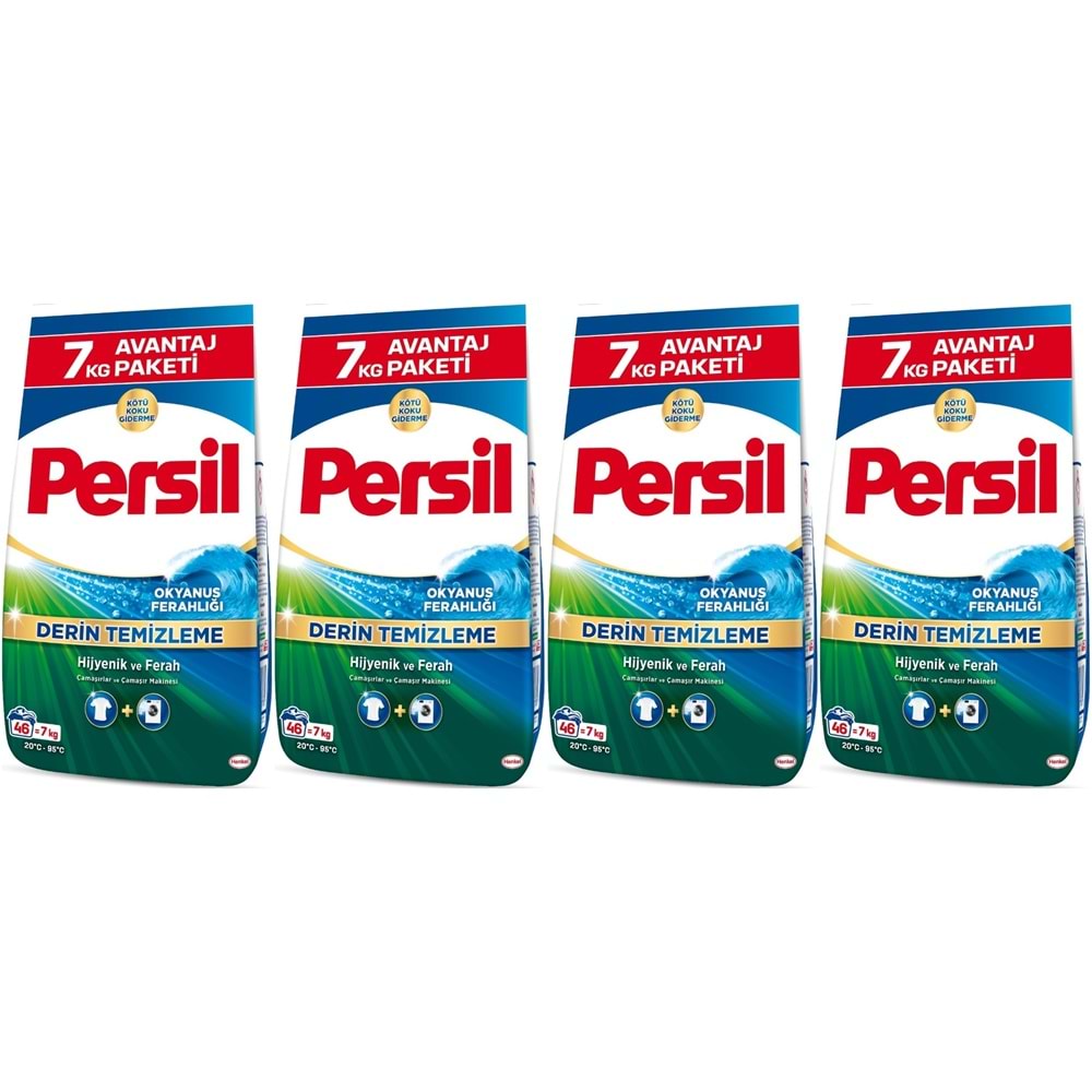 Persil Matik Toz Çamaşır Deterjanı 28KG Derin Temizleme Beyazlar İçin (4PK*7KG) (184 Yıkama)