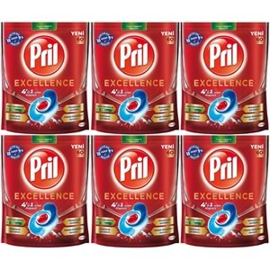 Pril Bulaşık Makinesi Deterjanı Kapsül Tablet Excellence 4 ü 1 Arada 360 Adet (6PK*60)