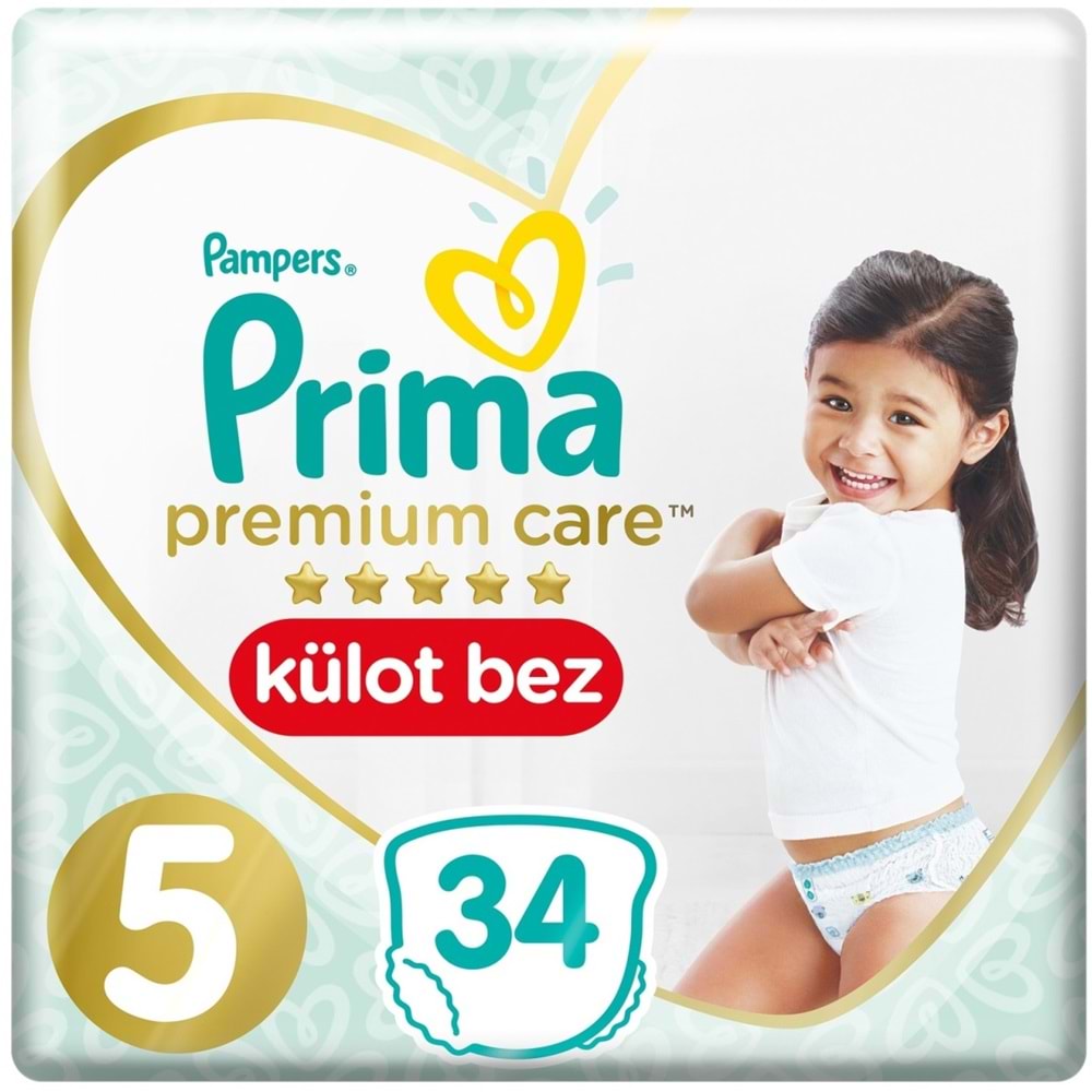 Prima Premium Care Külot Bebek Bezi Beden:5 (12-17Kg) 68 Adet Süper Ekonomik Pk