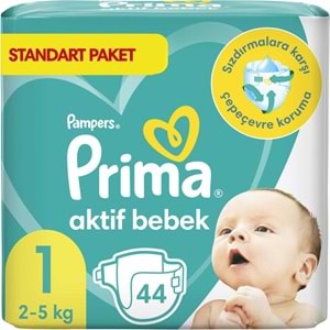 Prima Bebek Bezi Beden:1 (2-5Kg) Yeni Doğan 132 Adet Ekonomik Fırsat Pk