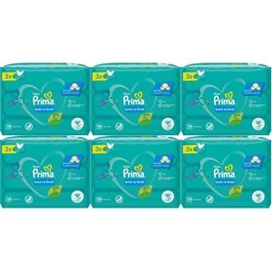 Prima Islak Havlu Mendil Temiz ve Ferah (Bitki Bazlı) 18 Li Set (6PK*3) 936 Yaprak
