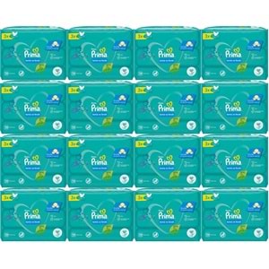 Prima Islak Havlu Mendil Temiz ve Ferah (Bitki Bazlı) 48 Li Set (16PK*3) 2496 Yaprak