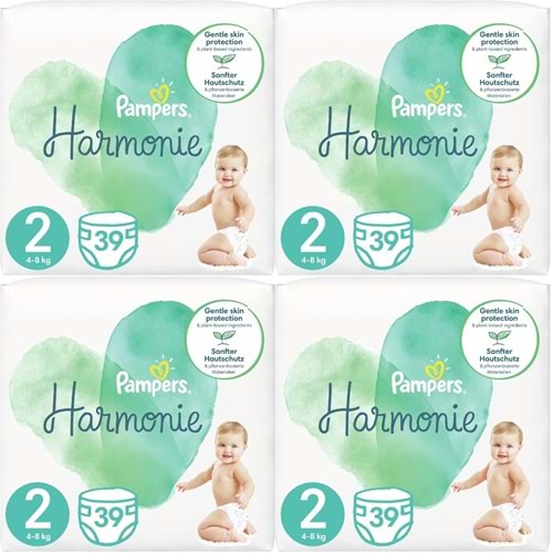 Prima Pampers Harmonie Bebek Bezi Beden:2 (4-8KG) Mini 156 Adet Avantaj Ultra Fırsat Pk