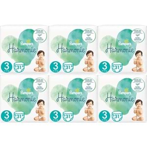 Prima Pampers Harmonie Bebek Bezi 3 Beden 6-10 KG Midi 186 Adet Ekstra Ultra Fırsat Pk