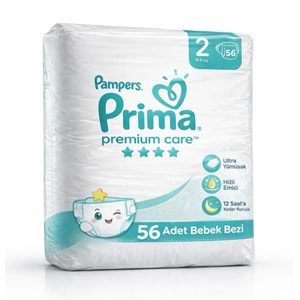 Prima Premium Care Bebek Bezi Beden:2 (4-8KG) Mini 168 Adet Aylık Mega Pk