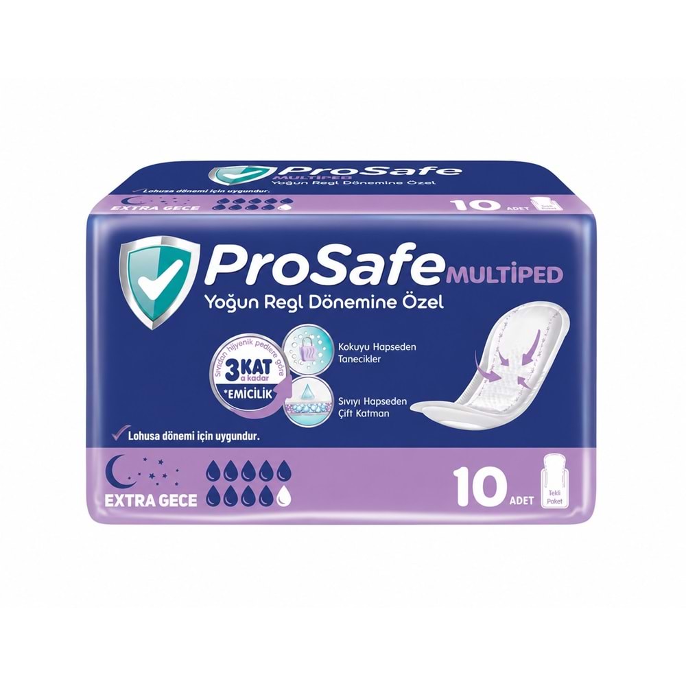 Prosafe Multiped Regl - Mesane - Lohusa Pedi L - Büyük - Large Extra/Gece 50 Adet
