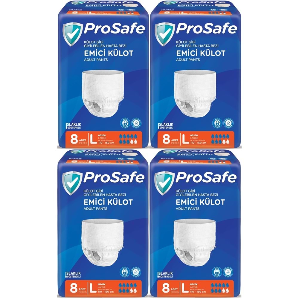 Prosafe Emici Külot Hasta Bezi Büyük-Large 32 Adet (4PK*8)