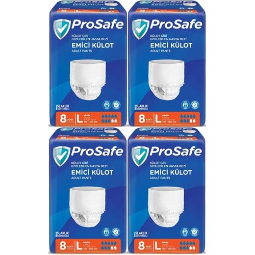 Prosafe Emici Külot Hasta Bezi Büyük-Large 32 Adet (4PK*8)