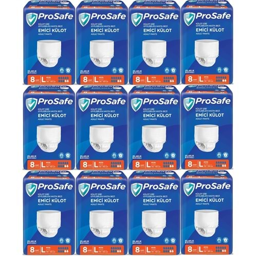 Prosafe Emici Külot Hasta Bezi Büyük-Large 96 Adet (12PK*8)