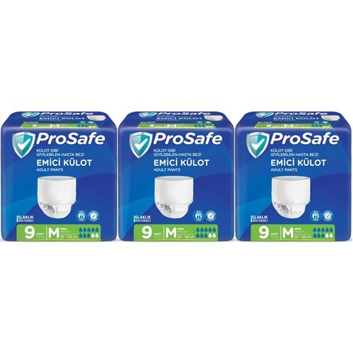 Prosafe Emici Külot Hasta Bezi Orta-Medium 27 Adet (3PK*9)