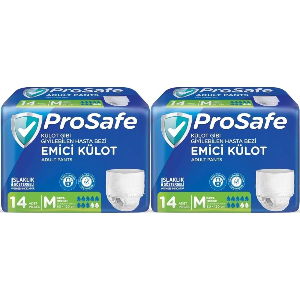 Prosafe Emici Külot Hasta Bezi M - Orta - Medium 28 Adet (2PK*14)