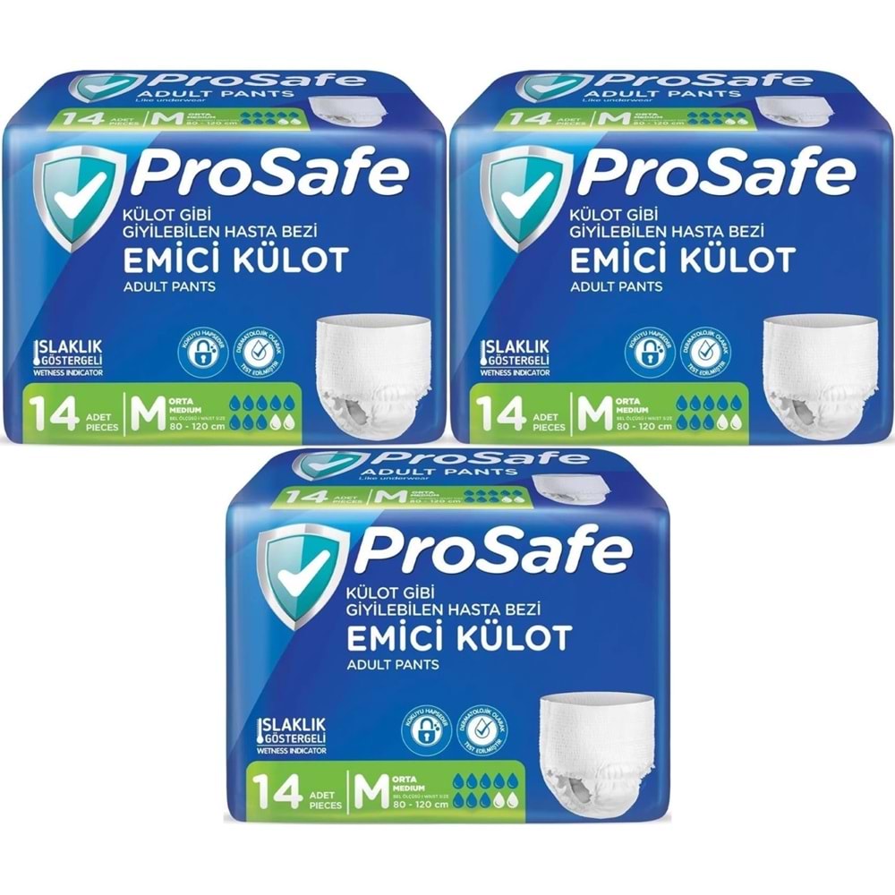 Prosafe Emici Külot Hasta Bezi M - Orta - Medium 42 Adet (3PK*14)