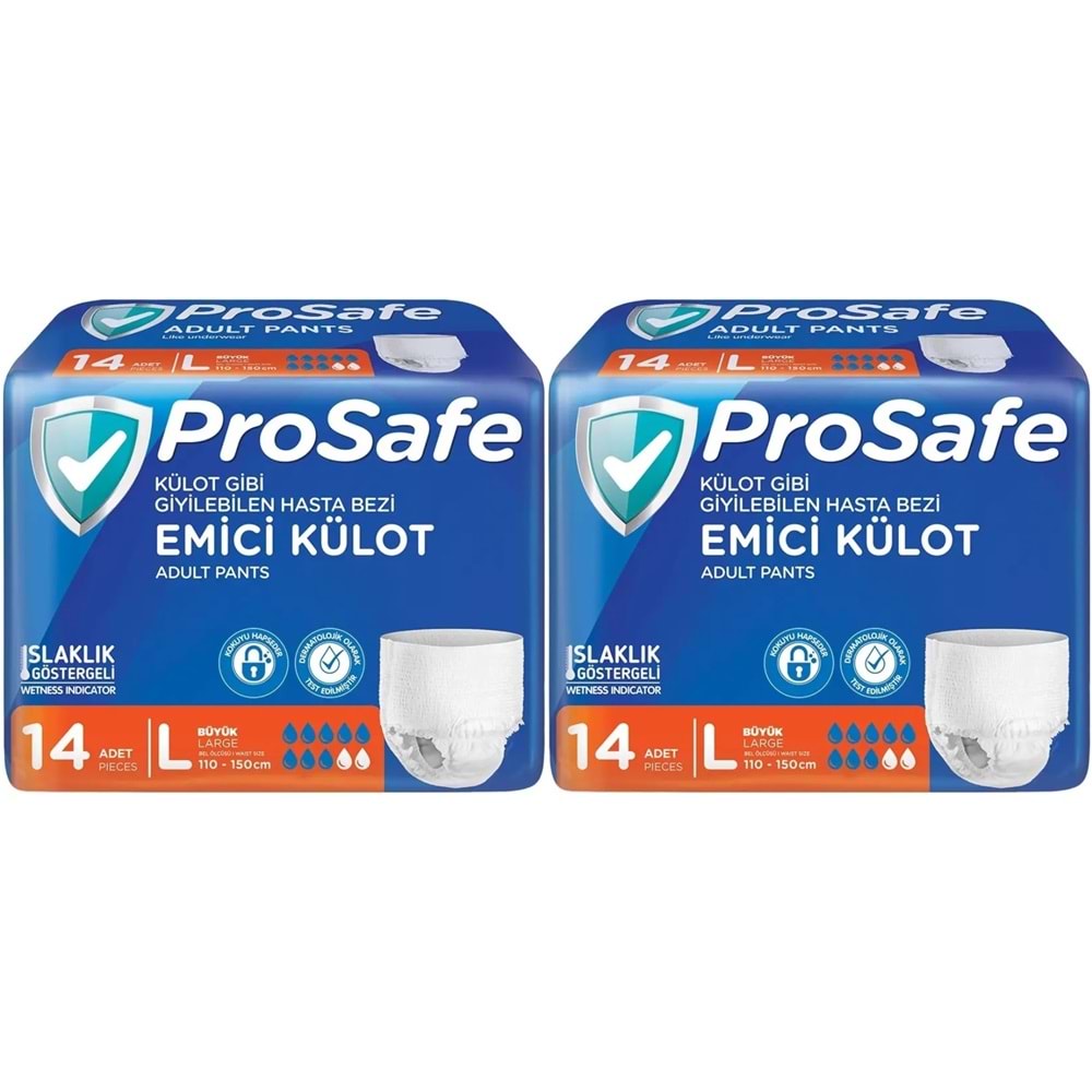 Prosafe Emici Külot Hasta Bezi L - Büyük - Large 28 Adet (2PK*14)