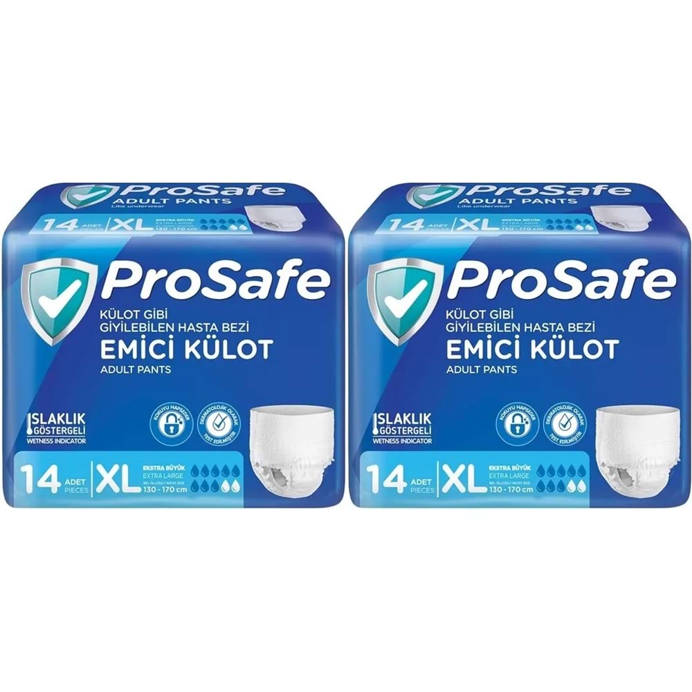 Prosafe Emici Külot Hasta Bezi XL - Ekstra Büyük - Extra Large 28 Adet (2PK*14)