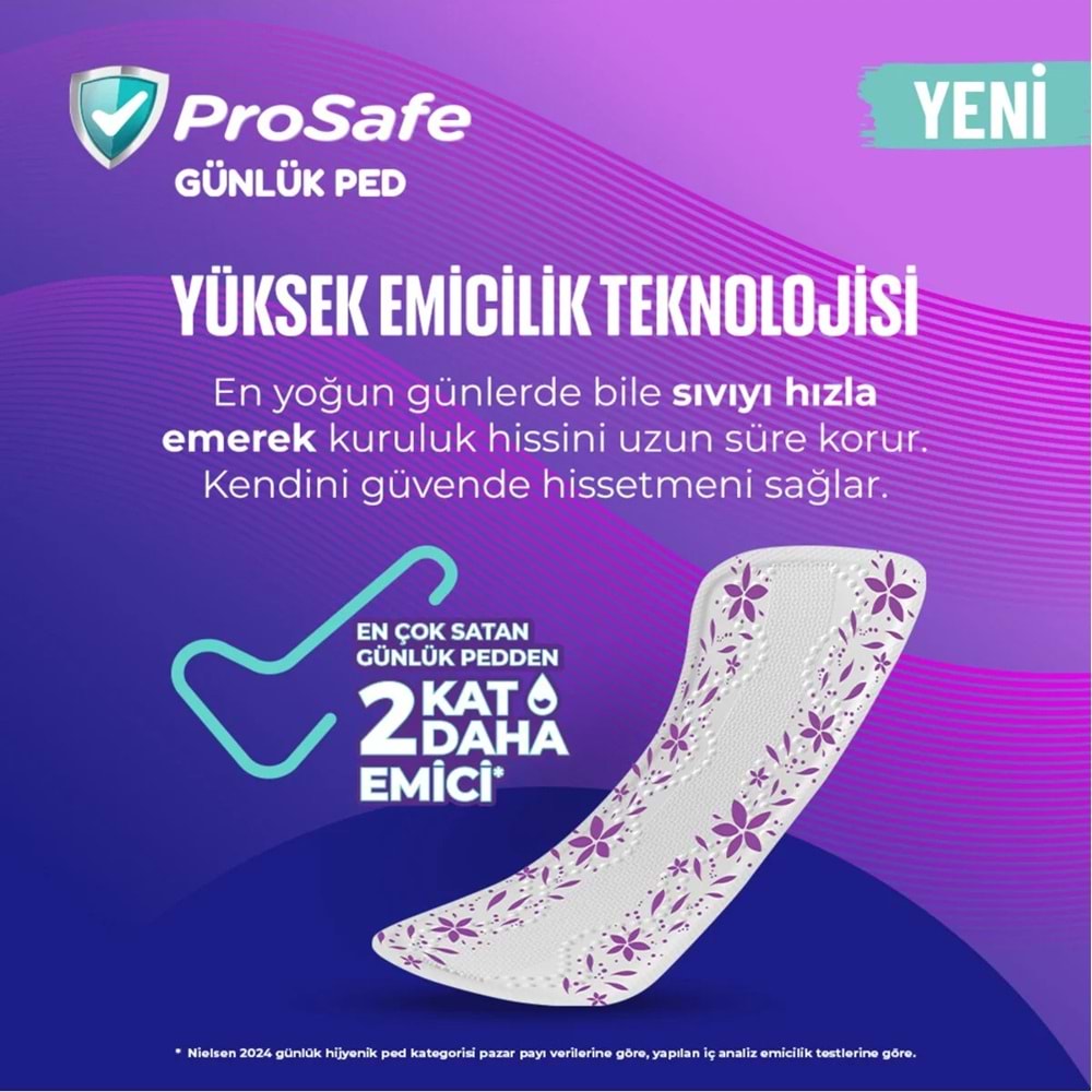 Prosafe Günlük Ped Extra Uzun 480 Adet