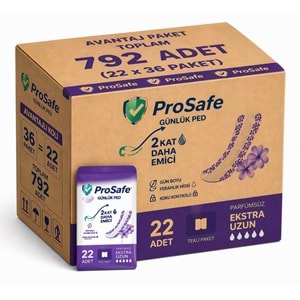 Prosafe Günlük Ped Uzun 792 Adet