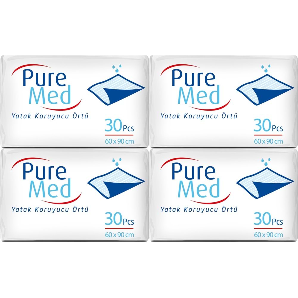 Puremed Hasta Yatak Koruyucu 60*90CM 120 Adet (4PK*30)