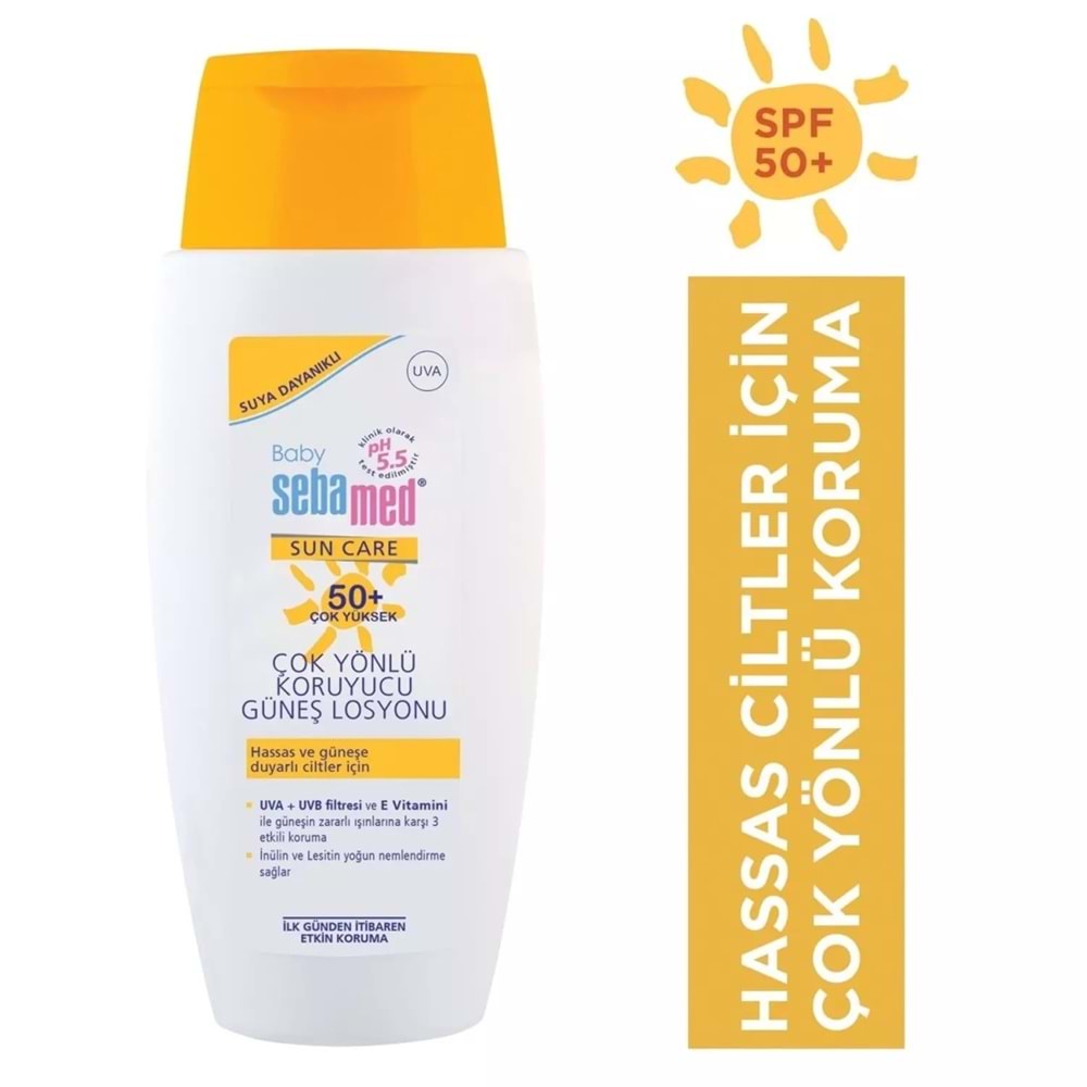 Sebamed Sun Care Bebek Güneş Losyonu Kremi 50+ Faktör 150ML (Hassas Ciltler İçin) (4 Lü Set)