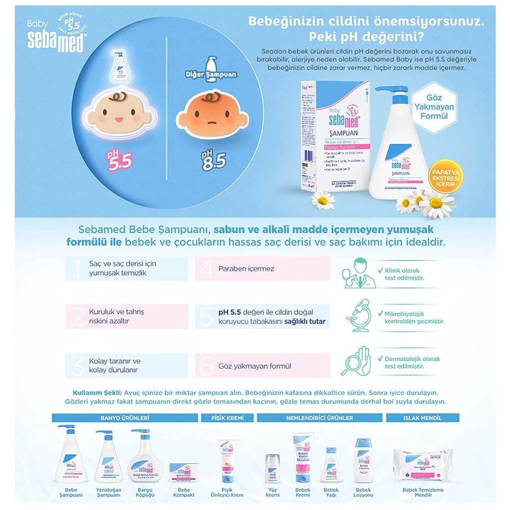 Sebamed Bebek Şampuanı 750ML Pompalı (Fırsat Pk)