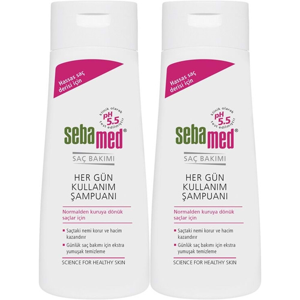 Sebamed Şampuan 400ML Hergün Kullanım (Tüm Saç Tipleri için) (2 Li Set)