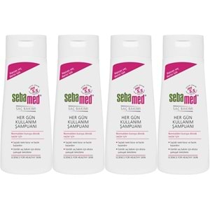 Sebamed Şampuan 400ML Hergün Kullanım (Tüm Saç Tipleri için) (4 Lü Set)