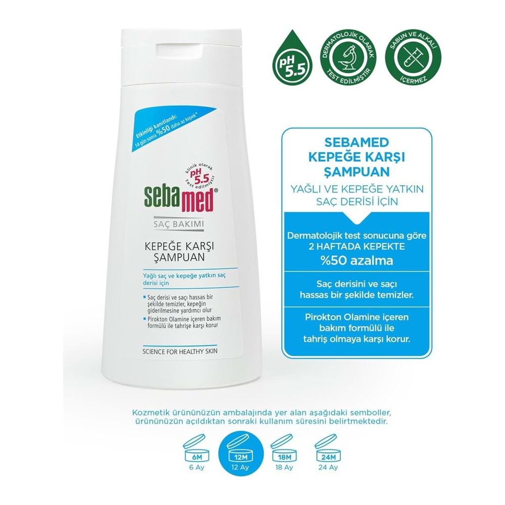 Sebamed Şampuan 400ML Kepeğe Karşı ve Yağlı Saç Tipleri için (3 Lü Set)