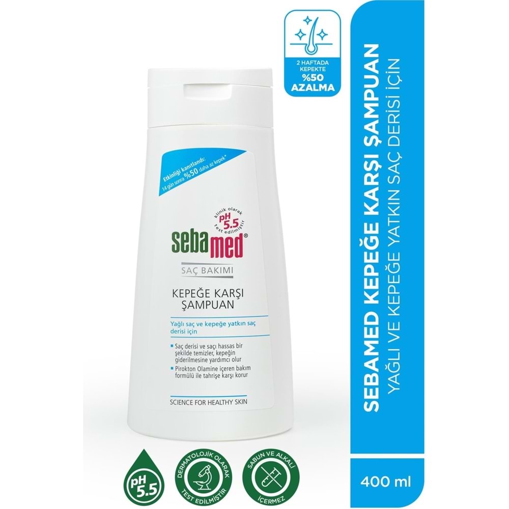 Sebamed Şampuan 400ML Kepeğe Karşı ve Yağlı Saç Tipleri için (5 Li Set)