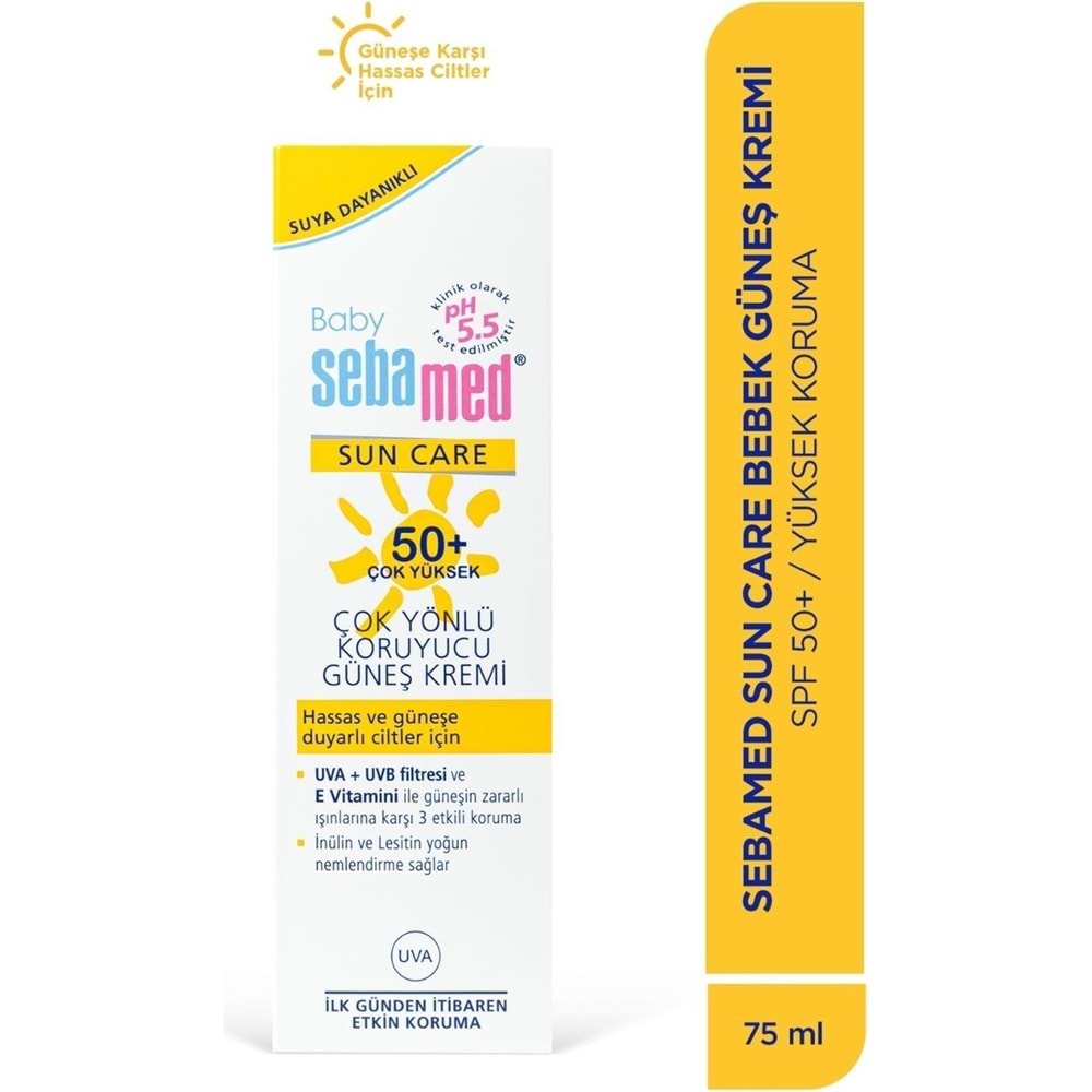 Sebamed Baby Sun Care Güneş Kremi 75ML 50+ Çok Yüksek Faktör Çoçuk (4 Lü Set)