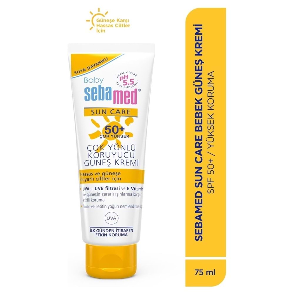 Sebamed Baby Sun Care Güneş Kremi 75ML 50+ Çok Yüksek Faktör Çoçuk (6 Lı Set)