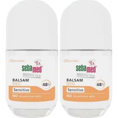 Sebamed Deodorant Roll-On 50ML Balsam Hassas/Sensitive (2 Li Set)