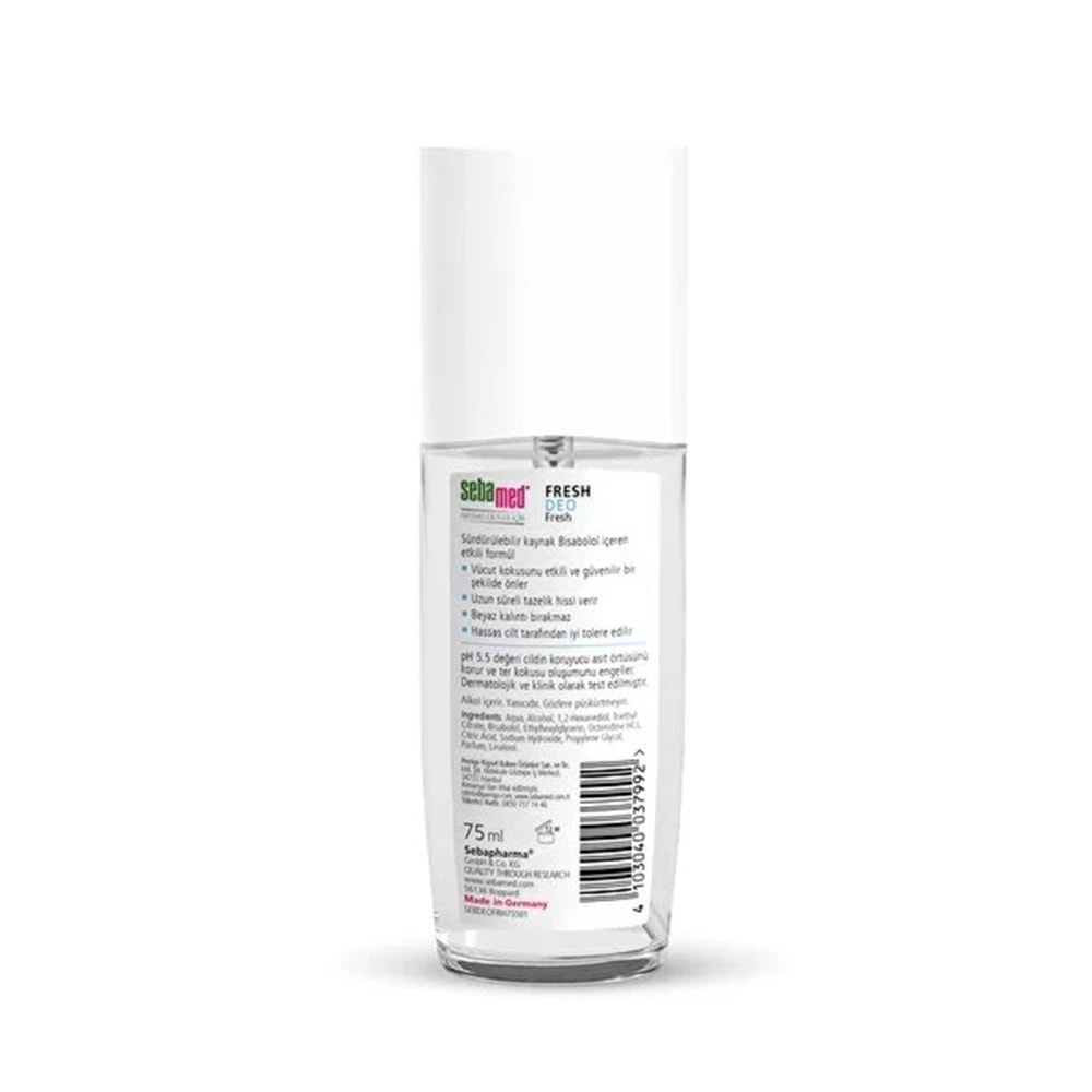 Sebamed Deodorant Sprey 75 ML Fresh (3 Lü Set)