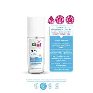 Sebamed Deodorant Sprey 75 ML Fresh (4 Lü Set)