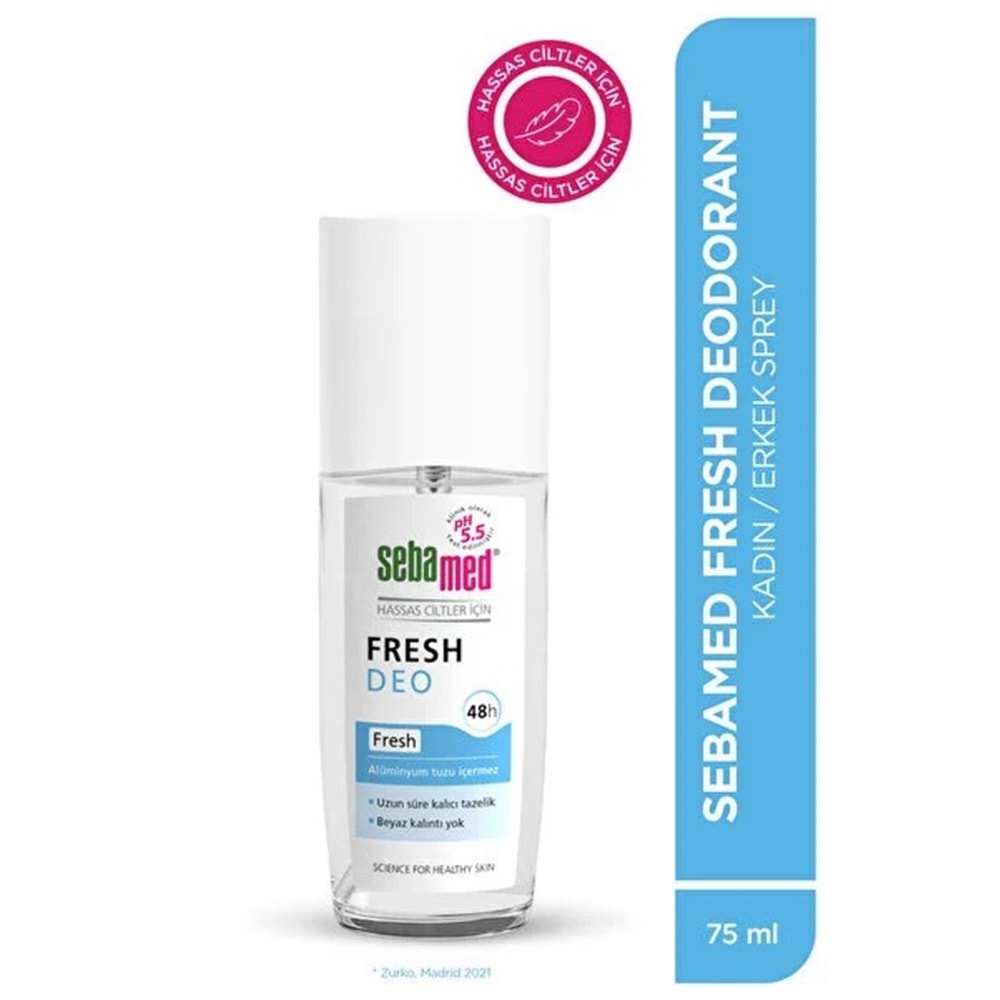 Sebamed Deodorant Sprey 75 ML Fresh (6 Lı Set)