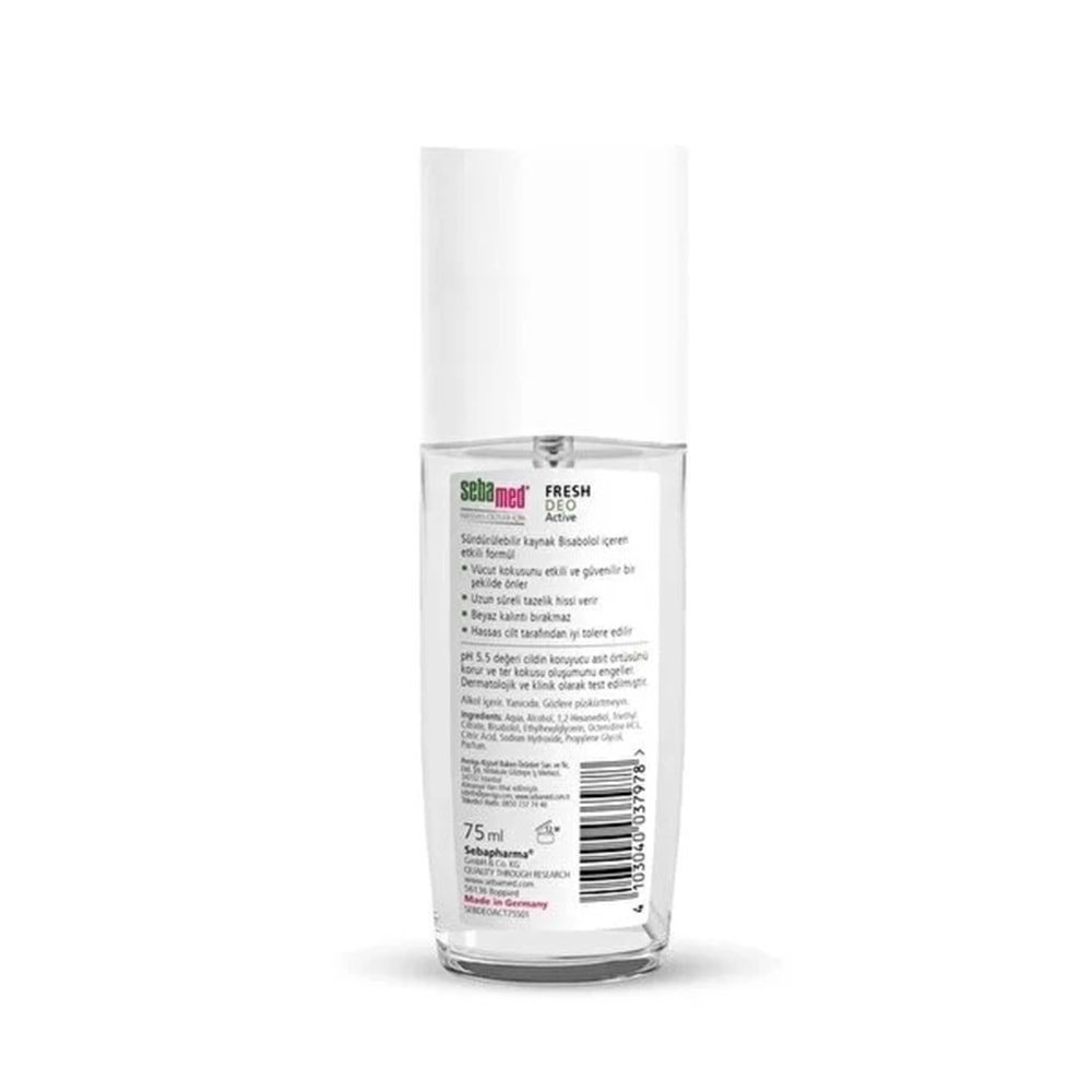 Sebamed Deodorant Sprey 75 ML Fresh Active (5 Li Set)