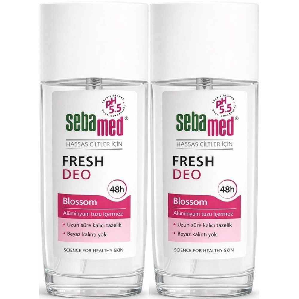 Sebamed Deodorant Sprey 75 ML Fresh Blossom (2 Li Set)