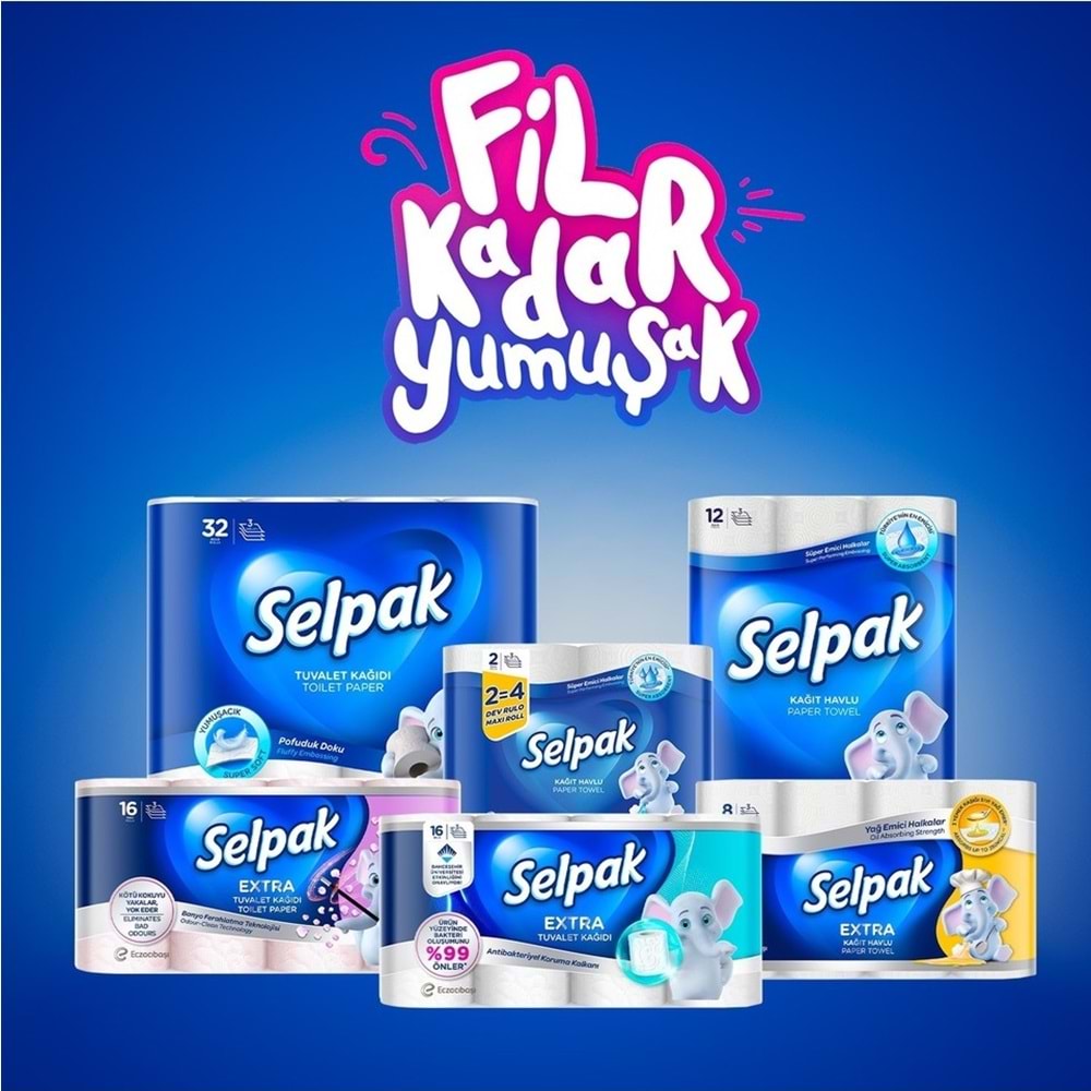 Selpak Kağıt Havlu (3 Katlı) 48 Li Set Extra (8PK*6)