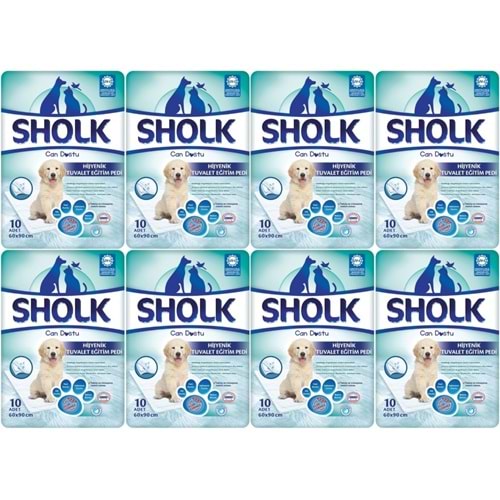 Sholk Evcil Hayvan Tuvalet Çiş Eğitim Pedi 60*90CM 80 Adet (8PK*10)