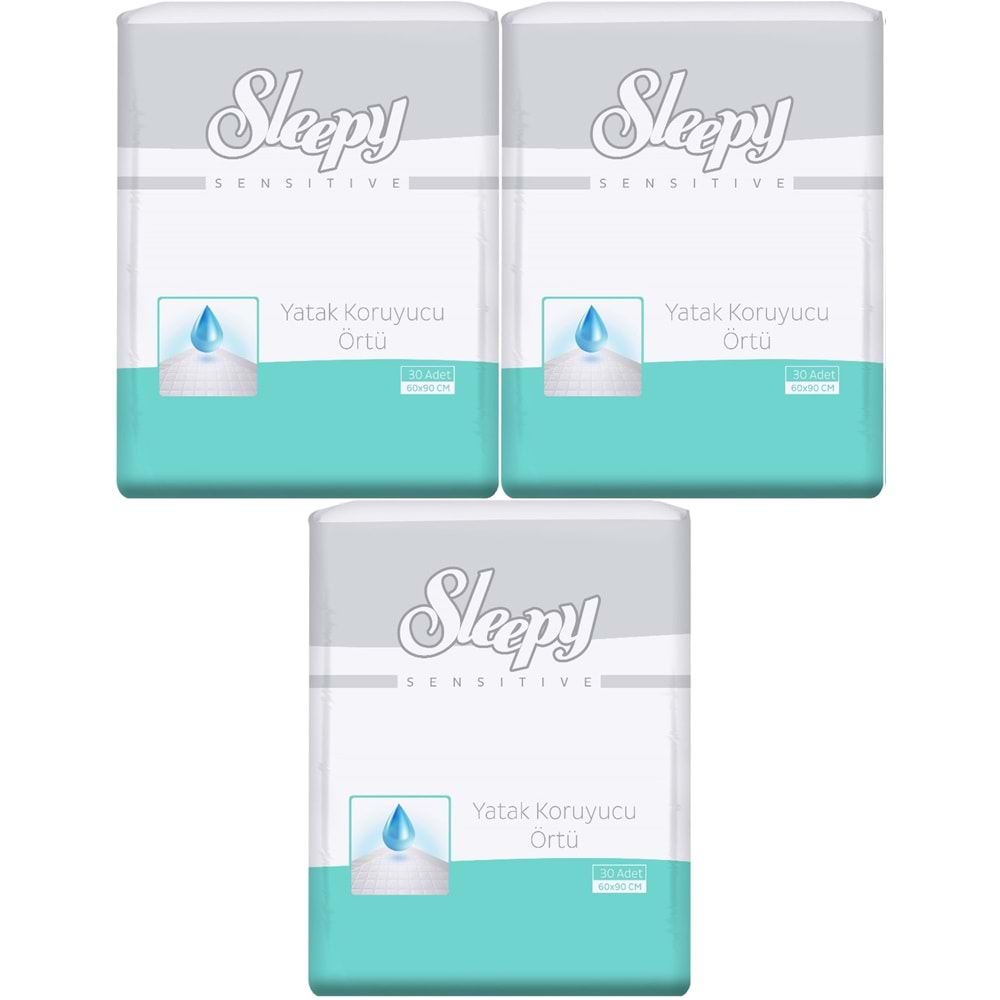 Sleepy Hasta Yatak Koruyucu 60*90CM 90 Adet (3PK*30)