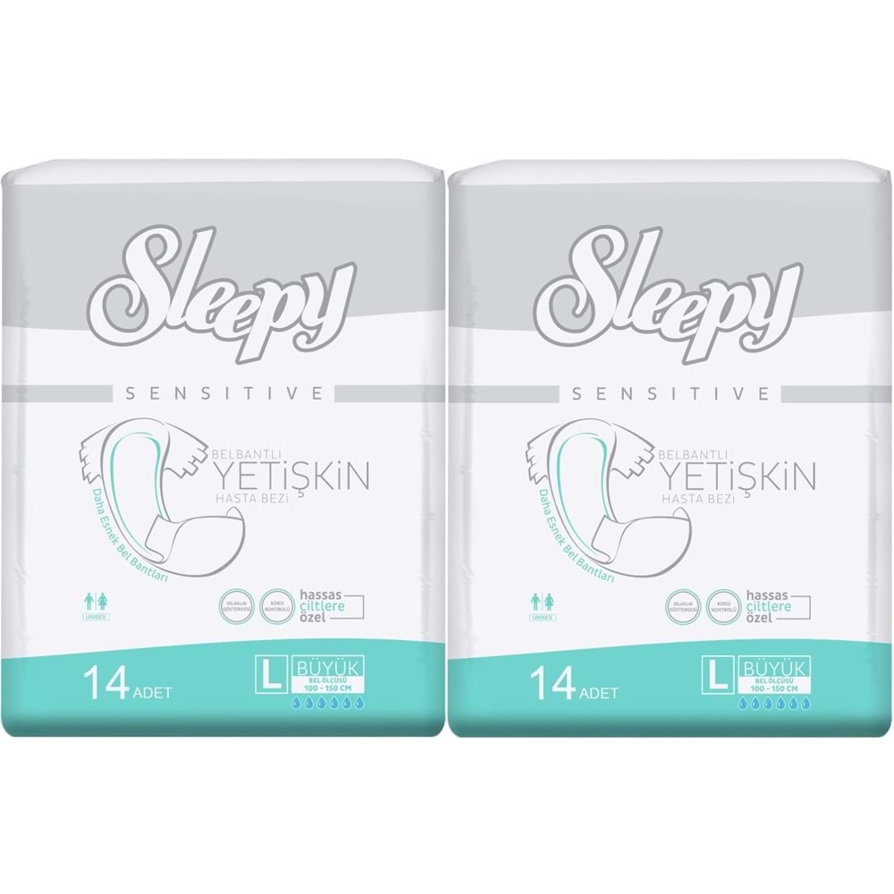 Sleepy Hasta Bezi Bel Bantlı L Büyük Boy 28 Adet (2Pk*14)