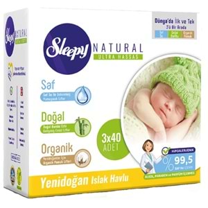 Sleepy Merhaba Bebek Seti Yeni Doğan Doğuma Hazırlık (2 Li Set) Naturel Bebek Bezi
