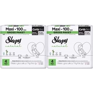 Sleepy Bebek Bezi Natural Beden:4 (7-14KG) Maxi 200 Adet Ekonomik Ultra Pk