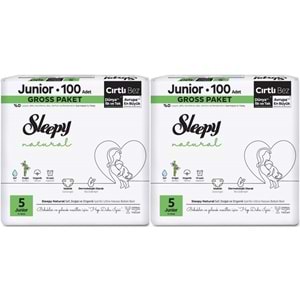 Sleepy Bebek Bezi Natural Beden:5 (11-18KG) Junior 156 Adet Ekonomik Ultra Pk