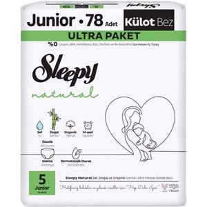 Sleepy Külot Bebek Bezi Natural Beden:5 (11-18KG) Junior 234 Adet Aylık Ultra Pk